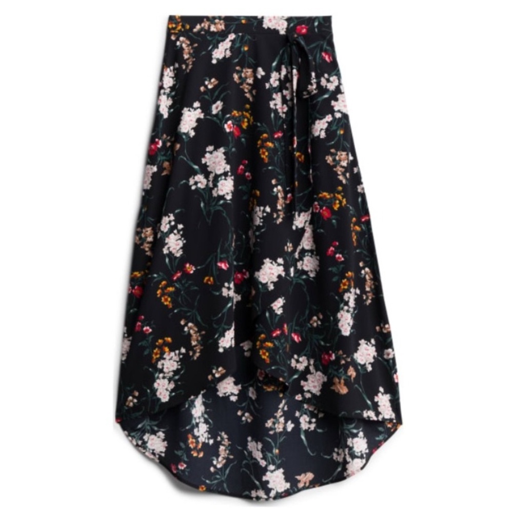 Le Lis Golda Faux Wrap Midi Skirt XL